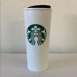 Starbucks Ceramic Traveler Coffee & Tea Tumbler.